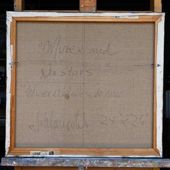 "Murex and sea stars" 24"x26. oil painting on canvas, - Picture 4 of 4